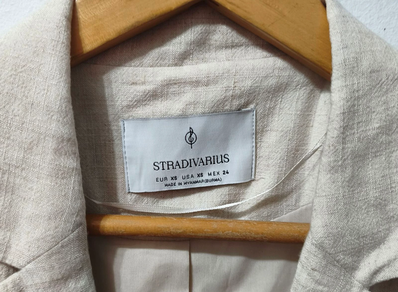 Blazer creme Stradivarius mulher Tamanho XS – photo 4